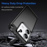 Techsuit Carbon Silicone ovitek za Xiaomi Redmi Note 13 Pro 5G / Poco X6 – črna | Shoptok.si