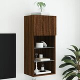  The Living Store TV omarica z LED lučkami rjav hrast 40,5x30x90 cm - TV Omarica, (21555949) | Shoptok.si