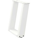  Noge za klubsko mizico v obliki črke U, 2 kosa, bele, 28 x (42-43) cm, jeklo, (22123490) | Shoptok.si