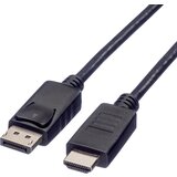 Roline DisplayPort / HDMI adapterski kabel DisplayPort vtič\, HDMI-A vtič 3.00 m črna 11.04.5782 zaščiten DisplayPort kabel, (20415267) | Shoptok.si