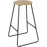 Wenko Crna/u prirodnoj boji od bambusa barska stolica 70 cm Loft –