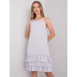 RUE PARIS Dress-CHA-SK-0932.91P-light gray | Shoptok.si