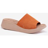 Panto Fino Women's Suede Wedge Sandals Orange | shoptok.hr