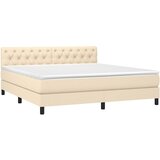  box spring s madracem LED krem 160x200 cm od tkanine | shoptok.hr