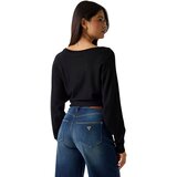 Guess Puloverji BAT SLEEVE GEMMA LOG W6YR27 Z0975 Črna Cene