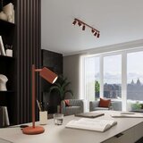 Stolna sollux SL.1643 - stona lampa karbon 1xGU10/10W/230V narandžasta | Eponuda.com