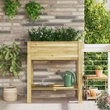 vidaXL Stojalo za rastline 85x46x94 cm Impregniran les bor | Shoptok.si