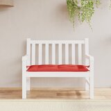  Jastuk za vrtnu klupu crveni 100 x 50 x 7 cm od tkanine Oxford | shoptok.hr