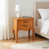  Bocni stol Prirodna 60 5 x 30 x 61 cm Čvrsto mahagonijsko drvo | shoptok.hr