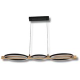 Vidik 23134 VISEĆA SVJETILJKA GIRO LED 32W CRNA VISILICA S DRVENIM ELEMENTOM 4000K | shoptok.hr