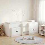  Loft krevet s ormarom s pohranom 3 pcs Bijela Konstruirano drvo | shoptok.hr