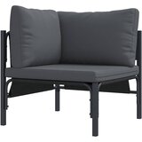  Sjedeća garnitura za vrt s jastukom 11 pcs Crna Čelik | shoptok.hr