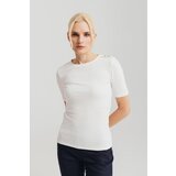 Legendww ženska elegantna majica sa teksturom i dugmićimana ramenu 7292-9931-02 | ePonuda.com