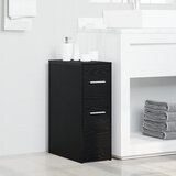 vidaXL Ozek kopalniški kabinet Črni hrast 22 x 44 x 61.5 cm Cene