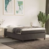  Box spring posteljni z vzmetnico temno siv 140x190 cm žamet, (20736321) Cene