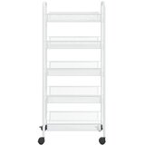  Kuhinjska kolica s 5 razina bijela 46 x 26 x 105 cm željezna | Eponuda.com