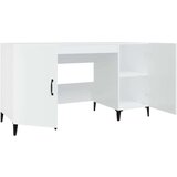  Radni stol visoki sjaj bijeli 140x50x75 cm konstruirano drvo | shoptok.hr