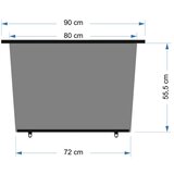  Sunčana roletna za zadnji prozor automobila 90 cm crna | Eponuda.com