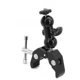INF magic arm mount z dvojno kroglično glavo s sponko crab za fotoaparat dslr black, (21369624) Cene