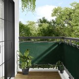 Balkonski zaslon tamnozeleni 75x800 cm 100 % poliester Oxford | shoptok.hr