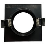  Okvir za ugradno svetlo GU10 8,6x8,6 cm crni | Eponuda.com