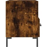 vidaXL Nočna omarica dimljeni hrast 40x35x47,5 cm inženirski les | Shoptok.si