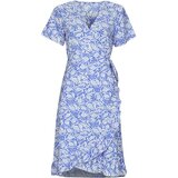Only Kratke obleke ONLMARGOT LIFE S/S KNEE WRAP DRESS Večbarvna | Shoptok.si