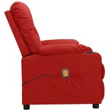  fotelja od umjetne kože crvena boja vina | shoptok.hr