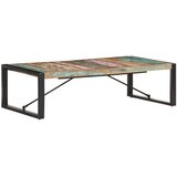  Stolić za kavu 140 x 70 x 40 cm od masivnog obnovljenog drva - Crna 140 x 70 x 40 cm 1 masivno obnovljeno drvo | shoptok.hr