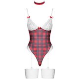 Cottelli - karirani body set (crveni) - M | shoptok.hr