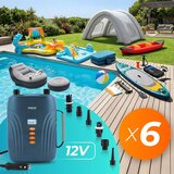 Električna pumpa za madrac za SUP napuhavanje + 6 adaptera 12V Neo-Sport NS-713 | shoptok.hr