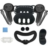 INF 7-delna silikonska zaščitna torbica, združljiva z meta quest 3 black, (21562615) | Shoptok.si