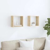  Kockaste zidne police 2 kom boja hrasta sonome 30 x 15 x 30 cm | shoptok.hr
