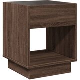  Noćni ormarić s beskonačnim LED boja smeđeg hrasta 40x40x50 cm | Eponuda.com