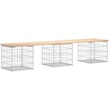  Vrtna klupa s gabionskim dizajnom 203x44x42 cm masivna borovina | Eponuda.com