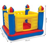 Intex napuhujući trampolin dvorac za djecu 174 × 174 × 135 cm | shoptok.hr