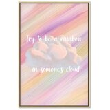  Slika - Try to Be a Rainbow (1 Part) Vertical 80x120 U prirodnom drvenom okviru | shoptok.hr