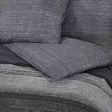  Set posteljine za poplun tamnosivi 200x220 cm pamučni | shoptok.hr