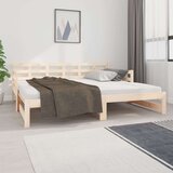  Izvlečna dnevna postelja trdna borovina 2x(90x190) cm, (20787878) | Shoptok.si