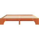  Krevetna konstrukcija smeđa 200x200 cm čvrsto borovo drvo | shoptok.hr