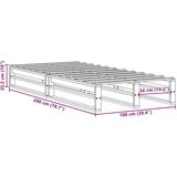vidaXL Okvir kreveta bez madraca 100x200 cm konstruirano drvo | shoptok.hr