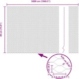  Heksagonalna ograda Srebrno 0,4 x 50 m Pocinčani čelik | shoptok.hr