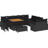  Sjedeća garnitura za vrt 13 kom. Crna poliratan 289 x 289 x 85 cm | Shoptok.si