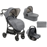 Kikka Boo kolica selina premium 3in1 set sa i-size auto sedištem i tvrdom korpom light grey Cene