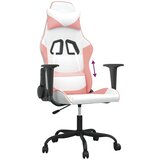  Gaming stol Bela in roza umetno usnje | Shoptok.si
