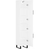  Visoka komoda bijeli 34,5x34x180 cm od konstruiranog drva | shoptok.hr
