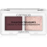 Catrice Diamond Treasures duo senčila za oči odtenek 060 Burgundy Glitz 2.8 g Cene