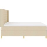  Krem Box Spring Postelja z Blazino, 180x200 cm Tkanina, (22050973) | Shoptok.si