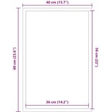 vidaXL Predpražnik črn 40x60 cm | Shoptok.si
