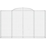  Lučne gabionske košare 2 kom 300x30x180/200cm pocinčano željezo | shoptok.hr